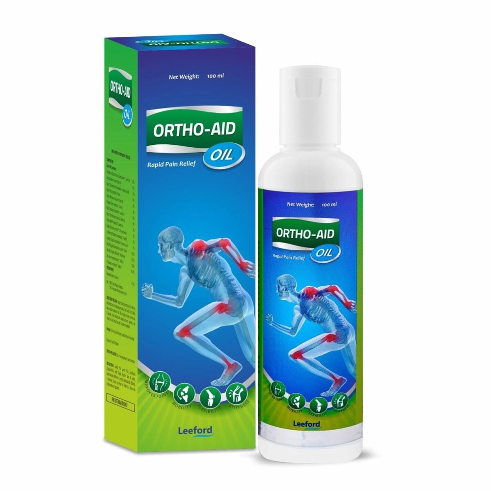 ORTHOAID 100% Ayurvedic Instant Pain Relief Oil for Joints Pain, Muscle Pain, Knee & Back Pain 100ml | Massage Oil | Relief Sciatica | Enriched with Natural Ingredients