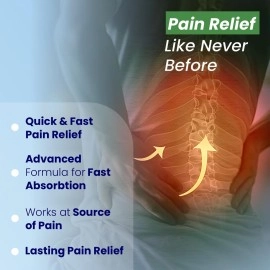 ORTHOAID 100% Ayurvedic Instant Pain Relief Oil for Joints Pain, Muscle Pain, Knee & Back Pain 100ml | Massage Oil | Relief Sciatica | Enriched with Natural Ingredients