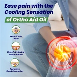 ORTHOAID 100% Ayurvedic Instant Pain Relief Oil for Joints Pain, Muscle Pain, Knee & Back Pain 100ml | Massage Oil | Relief Sciatica | Enriched with Natural Ingredients