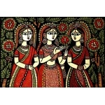 TULIP N TURTLE Madhubani Diy Acrylic Paint By Number Kit For Adults Kids Beginner Number Painting Kit Diy Canvas Painting By Number,Multi-Coloured