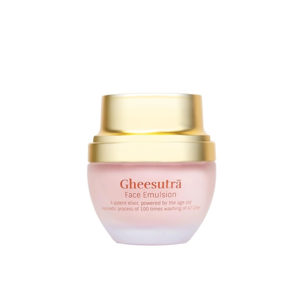 Shankara Gheesutr Face Emulsion Natural Desi Ghee Face Moisturizer Cream For Even Skin Glow and Rejuvenation with Vitamin C,Hibiscus and 100 Times Washed Ghee- 30 ml