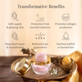 Shankara Gheesutr Face Emulsion Natural Desi Ghee Face Moisturizer Cream For Even Skin Glow and Rejuvenation with Vitamin C,Hibiscus and 100 Times Washed Ghee- 30 ml