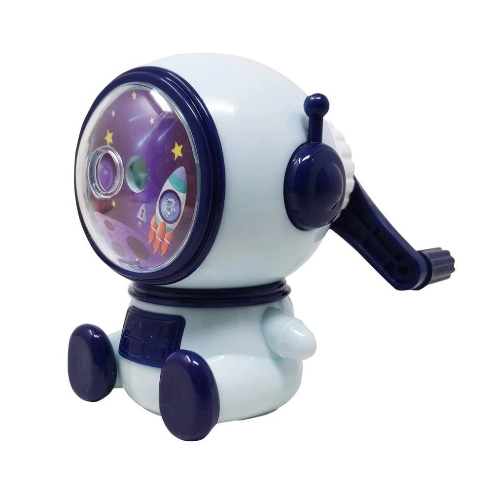 Parteet Cute Space Pencil Sharpener for Kids - Table Sharpener Machine, Birthday Return Gift, Pencil Cutter Machine, Sharpeners for School Supply and Office (Pack of 1, Random Colour)