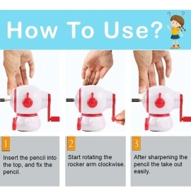 Parteet Cute Space Pencil Sharpener for Kids - Table Sharpener Machine, Birthday Return Gift, Pencil Cutter Machine, Sharpeners for School Supply and Office (Pack of 1, Random Colour)