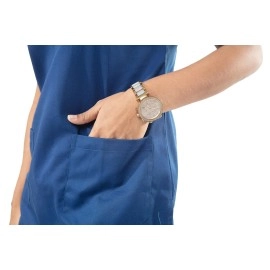 UNIFORM CRAFT Women\'s Polyester-Cotton Nurse Uniforms - Ideal for Nurses Uniform | Clinic Uniforms | Hospital Uniform for Nurses | Hospital Uniform | NT07 Royal Blue (L)