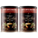 Toffee Coffee Roasters | Pack of 2 x 200gm (400gms) South Indian Filter Coffee | As Seen On Shark Tank | Specialty Blend | Traditional Dark Roast Signature Filter Coffee