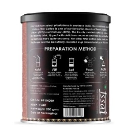 Toffee Coffee Roasters | Pack of 2 x 200gm (400gms) South Indian Filter Coffee | As Seen On Shark Tank | Specialty Blend | Traditional Dark Roast Signature Filter Coffee