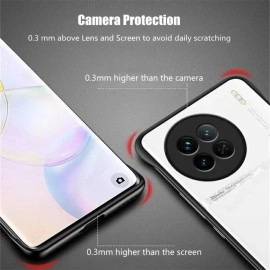 REALCASE Vivo X90 5G Back Cover Case | Stylish Frameless Matte Hard Back Skin | Soft TPU Shock Proof Bumper Back Cover for Vivo X90 5G (Black)