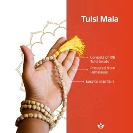 Swaha Tulsi Mala | Natural Lab Certified 108 + 1 Tulsi Beads | Jap Mala | Spritual Japa Mala | Meditation Mala