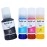 ANG Refill 008 for epssonn L6460/L6490/L6550/L6570/L6580/L11160/L15150/L15160 Printer Black + Tri Color Combo Pack Ink Bottle
