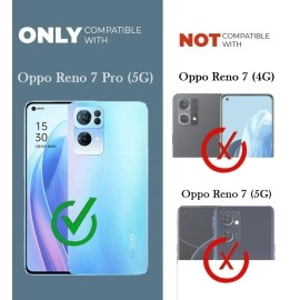 Jkobi Back Cover Case for Oppo Reno7 Pro 5G | Reno 7 Pro 5G (Shockproof with Polycarbonate Clear Panel | Professional Black)