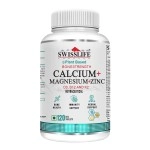 SWISSLIFE FOREVER Pack of 1 Calcium Magnesium & Zinc (120 Veg Tablets) Tablets with Vitamin D3 | Calcium Supplement For Women and Men | For Bone Health & Joint