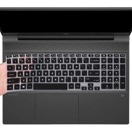 RAYA Silicone Keyboard Skin Cover for HP Victus 15 (15.6 inch) & HP Victus 16 (16.1 inch) Gaming Laptops (Black)