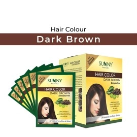 Sunny Bakson Hair Color Ammonia Free Dark Brown 20 Grams - (Pack of 12)
