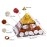 Shri Yantra Gomti Chakra Laxmi Pyramid - 90mm Large Maha Laxmi Orgonite Pyramid with Shree Yantra - Feng Shui Vastu Items for Home with Rudraksha, Gomati Chakra, Chirmi & Kaudi Shells (Wealth Pyramid