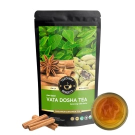 TEACURRY Vata Dosha Tea (200 Gram Loose) - Helps with Vata, Relaxation, calming & Digestion | 100% Natural Ingredient - licorice, ginger, cardamom, cinnamon