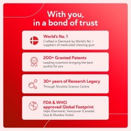 RYZE Nicotine Gum 2mg | Pack of 5 (45 gums) | Royal Paan | Freedom from Smoking & Tobacco | Easy on Throat | WHO & FDA Approved | Sugar Free | Teeth Whitening