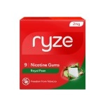 RYZE Nicotine Gum 2mg | Pack of 20 (180 gums) | Royal Paan | Freedom from Smoking & Tobacco | Easy on Throat | WHO & FDA Approved | Sugar Free | Teeth Whitening