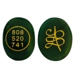 SOLAVA Zibu Coin Original Green Aventurine Stone - Green Jade Crystal Stone Pre-Energized for Good Luck Prosperity and Positivity in money Love and relationship- 808 520 741 Zebu Coin