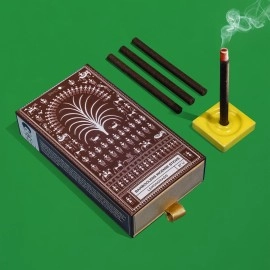 PHOOL LUXURY INCENSE Bambooless Sticks - Lemongrass | Dhoop sticks for Home and Pooja | Dhoop Holder Inside | No Charcoal & Bamboo | Burn Time : 60+ Mins | Surprise Gift Inside |