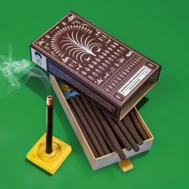 PHOOL LUXURY INCENSE Bambooless Sticks - Lemongrass | Dhoop sticks for Home and Pooja | Dhoop Holder Inside | No Charcoal & Bamboo | Burn Time : 60+ Mins | Surprise Gift Inside |