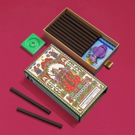 PHOOL LUXURY INCENSE Bambooless Sticks - Indian Rose | Special Char Dham Yatra Pack | Dhoop sticks for Pooja | Dhoop Holder Inside | No Charcoal & Bamboo | Burn Time : 60+ Mins | Surprise Gift Inside