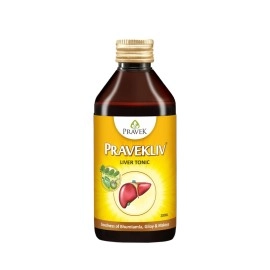 PRAVEK Pravekliv Syrup for Liver Health | Natural Liver Herbal Tonic | Goodness of Bhumi, Amla, Makoy & Giloy (200 Ml Pack Of 1)
