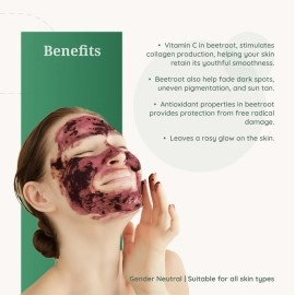 Herbal Mitra Pure & Natural Beetroot Powder 100 Gms For Skin Brightening, Healthy Pinkish Skin & Rosy Cheeks, Glowing & Shiny Skin Face Pack | Paraben & Sulphate Free