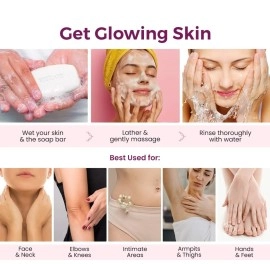 Kozicare Kojic Acid Soap & Glutathione Soap | Saffron Soap | Body Tan Removal Soap & Detan Soap | Soap for Men & Women | For Dark Spots, Excess Oil & Acne Scars | Even Out Skin Tone - Pack of 3