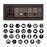 Clickedin Transparent Switch Id Sticker Vinyl Labels 3-A4 Sheets For Electric Board Appliances Including 27 Designs In Total 495 Stickers For White And Black Switches, Self Adhesive
