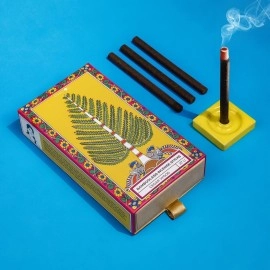 Phool Bambooless Incense Sticks - Sambrani | Dhoop Sticks for Pooja and Havan | Long Lasting Fragrance | Dhoop Holder Inside | No Charcoal & Bamboo | Burn Time : 60+ Mins | Surprise Gift Inside |