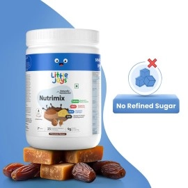 Little Joys Chocolate Nutrimix 7+ (350g) | 7-12 Years | Naturally Sweetened with Dates & Jaggery | With 23 Essential Vitamins & Minerals | 9g Protein per Serving | Supports Healthy Growth & Boosts