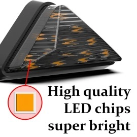 OTOROYS Front, Rear, Side LED Indicator Light for Yamaha R15, R15 V2, R15 V1, CBR 250, CBR 150R, Ninja 250 (Amber)