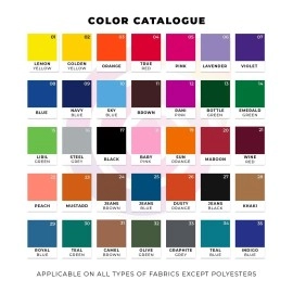 KADAM (LABEL) Pakka Rang Fabric Dye for Clothes Permanent | Fabric Dye Colour for Clothes | Dye for Faded Jeans | 5 sachets of Shade 21 Dark Maroon Colour & 5 sachets of DyFix Color Fixer Liquid