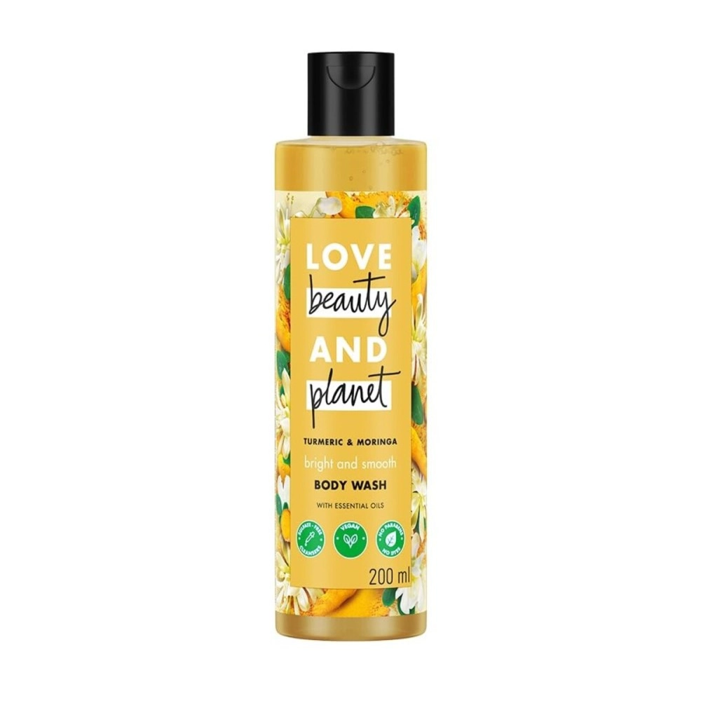 Love Beauty And Planet & Turmeric & Moringa Brightening Body Wash|Natural Shower Gel for Glowing Skin,200ml