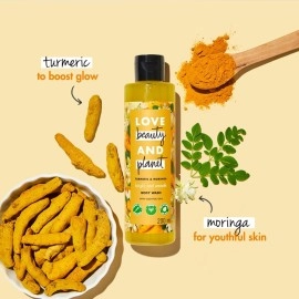 Love Beauty And Planet & Turmeric & Moringa Brightening Body Wash|Natural Shower Gel for Glowing Skin,200ml