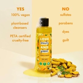 Love Beauty And Planet & Turmeric & Moringa Brightening Body Wash|Natural Shower Gel for Glowing Skin,200ml