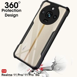 TheGiftKart Crystal Clear Bumper Case for Realme 11 Pro / 11 Pro Plus 5G | 360 Degree Protection | Shock Proof Design | Transparent