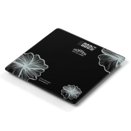 Hoffen India Sleek & Compact Weight Machine for Body Weight Digital Weighing Scale, Battery Included, 2 Years Warranty (Black)