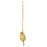 Estele Gold Plated CZ Peacock Designer Maang Tikka with Pearl for Women, One Size, Non-Precious Metal, No Gemstone