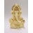 Gold Art India Ivory Finish with Gold Color Work Car Dashboard Idol 3.5 inches (Gold Ivory) (NEWGANESHA3)