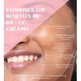 HOUSE OF MAKEUP Face Tint With Hyaluronic Acid, Niacinamide | B B Cream For Women, Men, All | Glass Skin Makeup For Women | Cc Cream For Oily Skin | 35 Ml (F10-Fair Skin Tone), Medium, Luminous