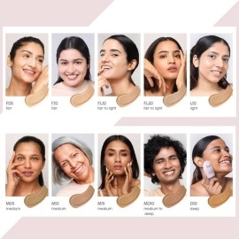 HOUSE OF MAKEUP Face Tint With Hyaluronic Acid, Niacinamide | B B Cream For Women, Men, All | Glass Skin Makeup For Women | Cc Cream For Oily Skin | 35 Ml (F10-Fair Skin Tone), Medium, Luminous