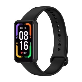 YODI Soft Silicone Strap Band Compatible with Redmi Smart Band Pro Comfortable Flexible Replacement Band for Men, Women, Boys, and Girls, Black-White