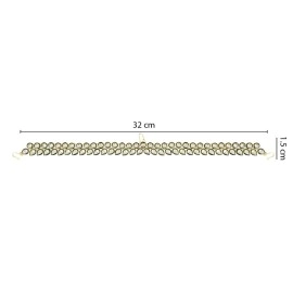 I Jewels Gold Plated Traditional Meenakari Kundan Handcrafted Rajasthani Sheeshphool Matha Patti Sheeshpatti For Women/Girls (T2113G), Free Size, No Gemstone