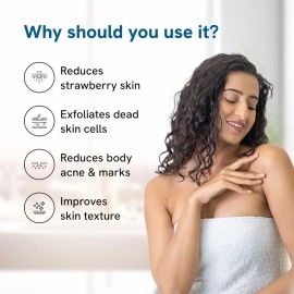 Be Bodywise Strawberry Skin Pack | With 1% SA Body Wash, 5% Lactic Acid Body Lotion & 10% AHA Scrub | Exfoliates, Reduces Body Acne, Strawberry Skin & Uneven Skin Texture | 650ml