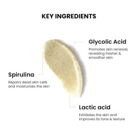 ThriveCo Bumps Smoothening Eraser Exfoliating Scrub, For Rough & Bumpy skin, with Spirulina, Glycolic acid and Lactic acid, for both Men & Women, All Skin Types, Propylparaben Free, 100ml