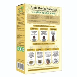 SatyaaVeda | Amla, Reetha, Shikakai Powder for Hair | Herbal Hair Mask & Natural Cleanser | Hair Strengthening, Thickness & Density | Controls Dandruff | 100% Natural, Chemical-Free, No Preservatives