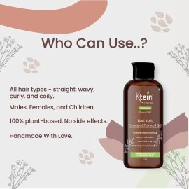 Ktein Natural 100% Plant Based Fermented Flaxseed Gel | Hand-Made | Fermented Flaxseed Gel | Omega3 | Frizzy Free Hair | Define Hair Style | Hyaluronic acid & Fermented Rice Water