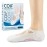COIF Professional Moisturizing Silicone Gel Socks with Arch Support, One Size Dry Crack Feet Treatment for Women or Men, Hydrating Spa Socks for Dry Feet Heel Repair, One Reusable Pair, white